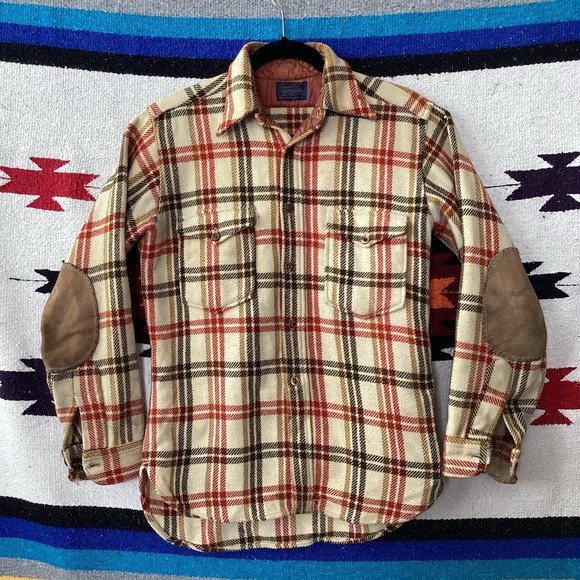 70'S Pendleton wool button-down shirt made in the USA, men's size L /eaa492278